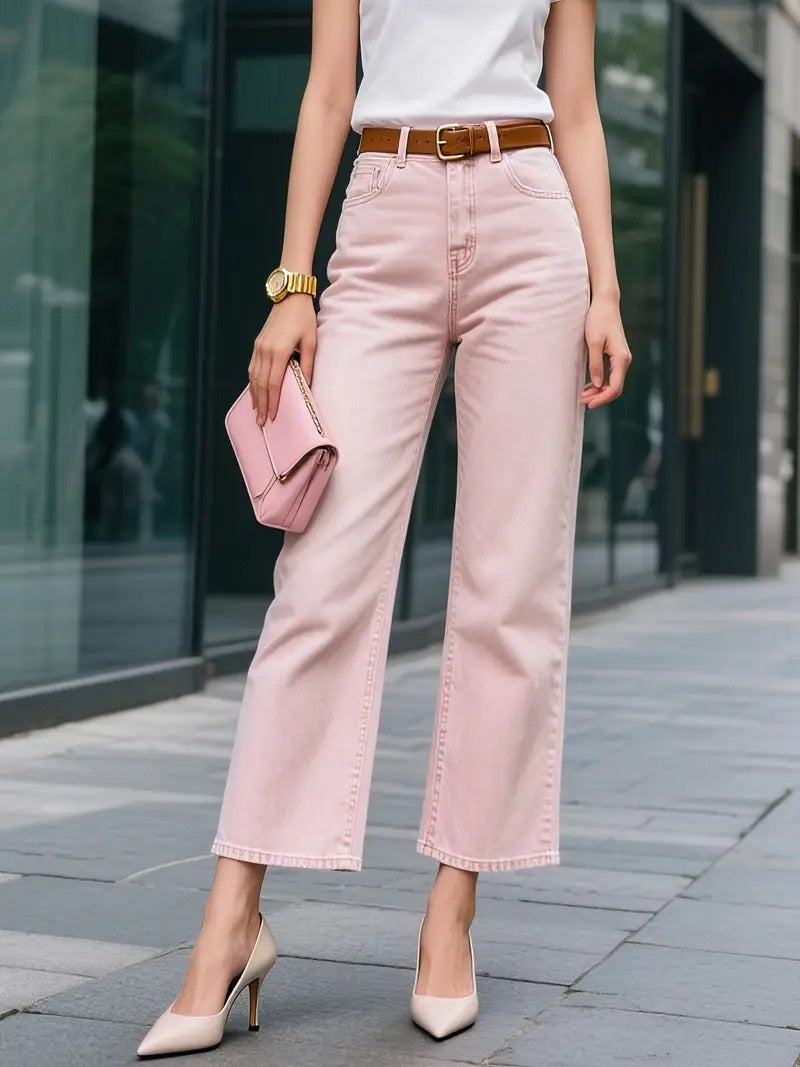 Women's Wide-Leg Cropped Pants