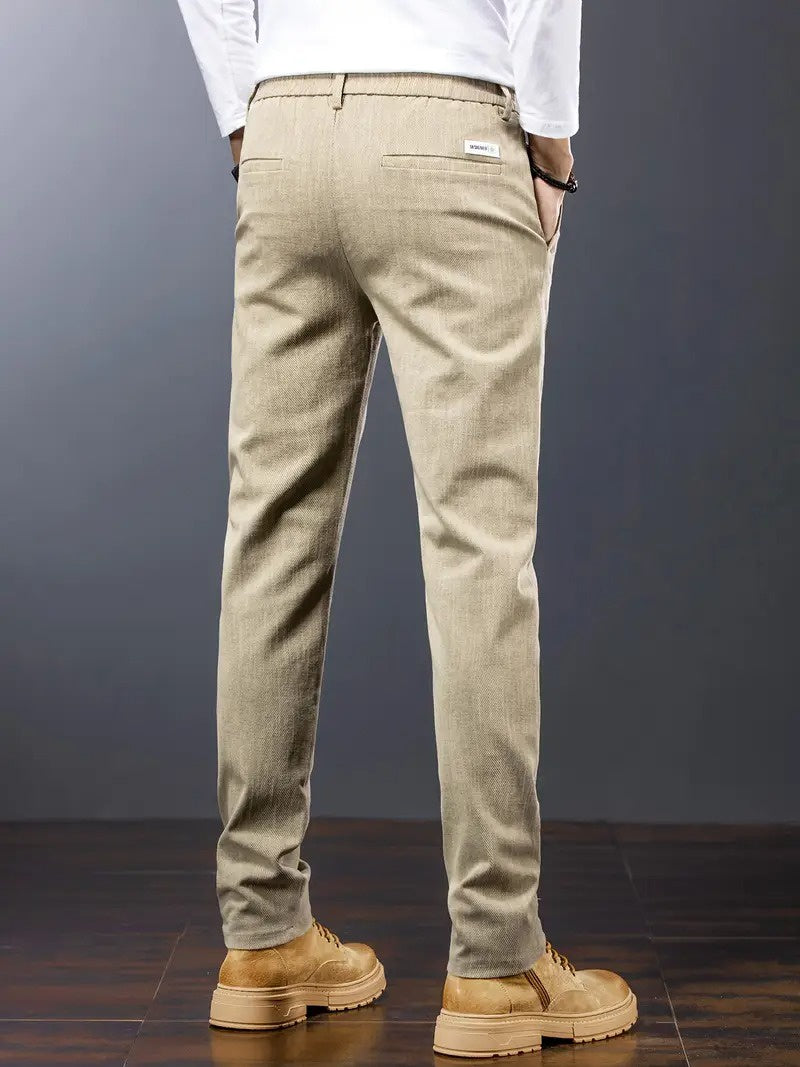 Men's Drawstring Pants with Belt Loops