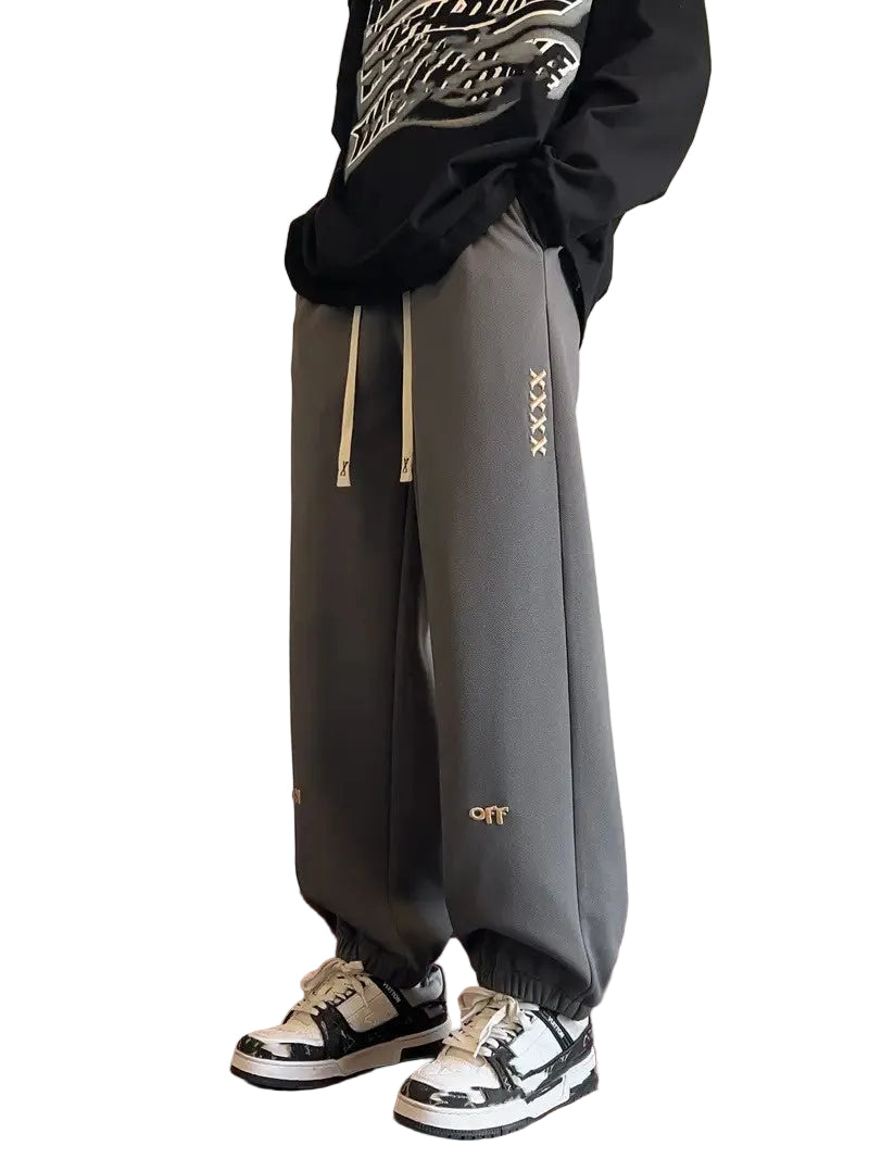 Men's Sweatpants with Embroidery