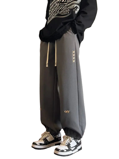 Men's Sweatpants with Embroidery