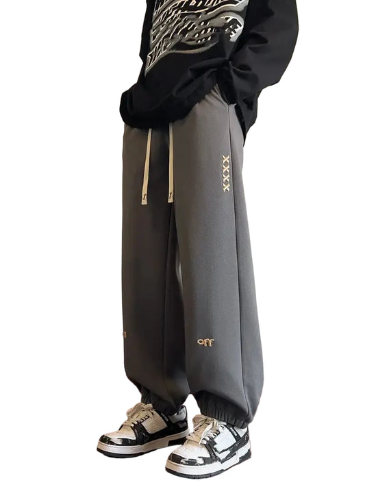 Men's Sweatpants with Embroidery