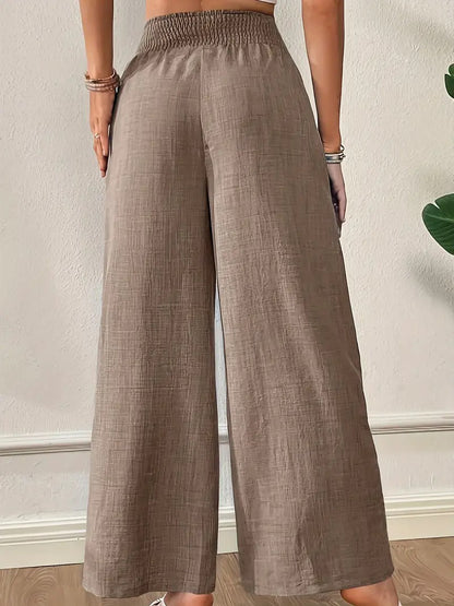 Women's High-Waisted Wide-Leg Pants