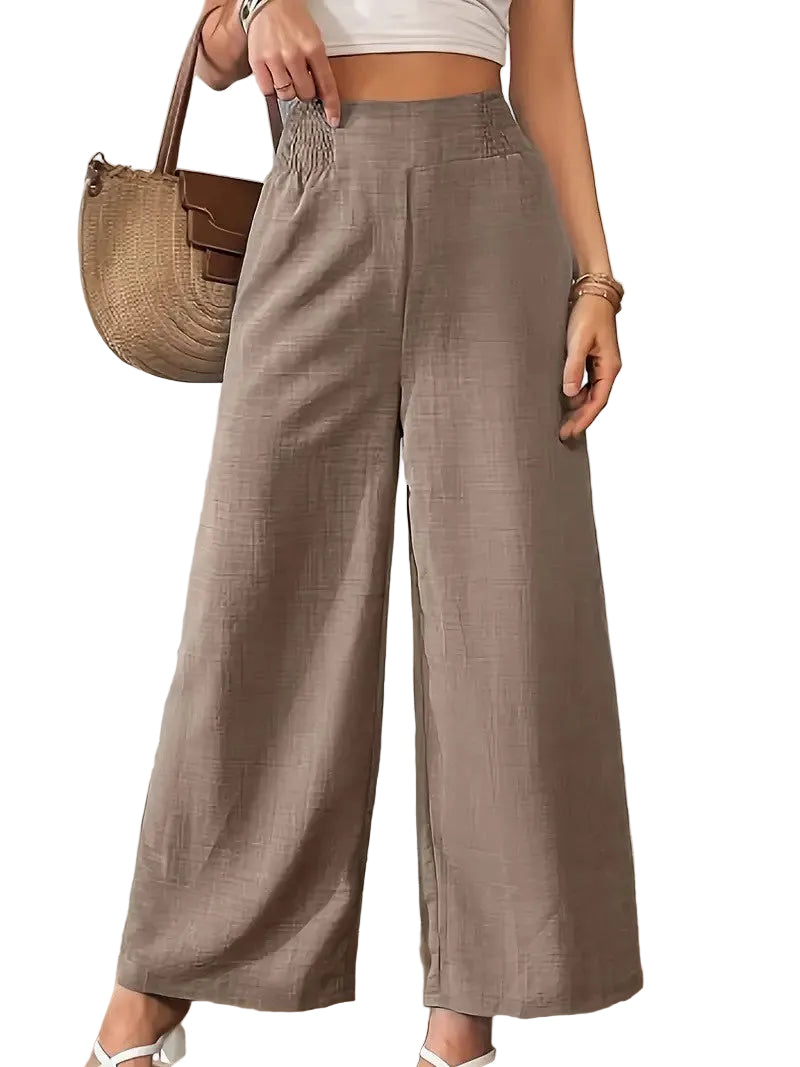 Women's High-Waisted Wide-Leg Pants