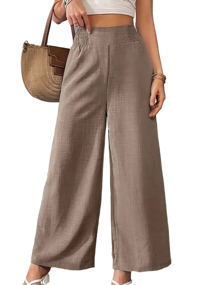 Women's High-Waisted Wide-Leg Pants